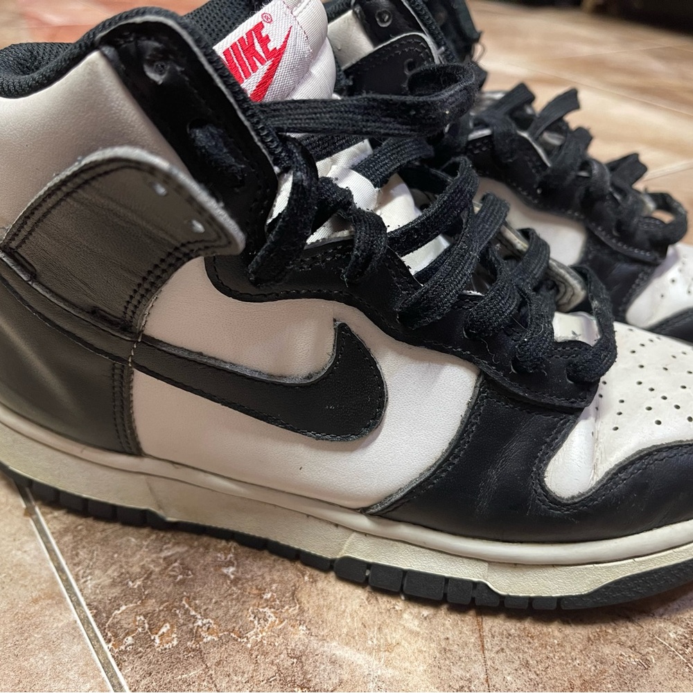 Nike Black, White and Red High-Top Sneakers